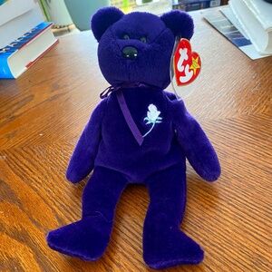 Collectible TY Beanie Baby PRINCESS in honor of Princess Diana